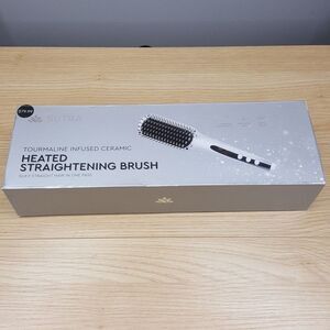 SUTRA Heated Straightening Brush White Tourmaline Ceramic 450° Digital 40HB-B12